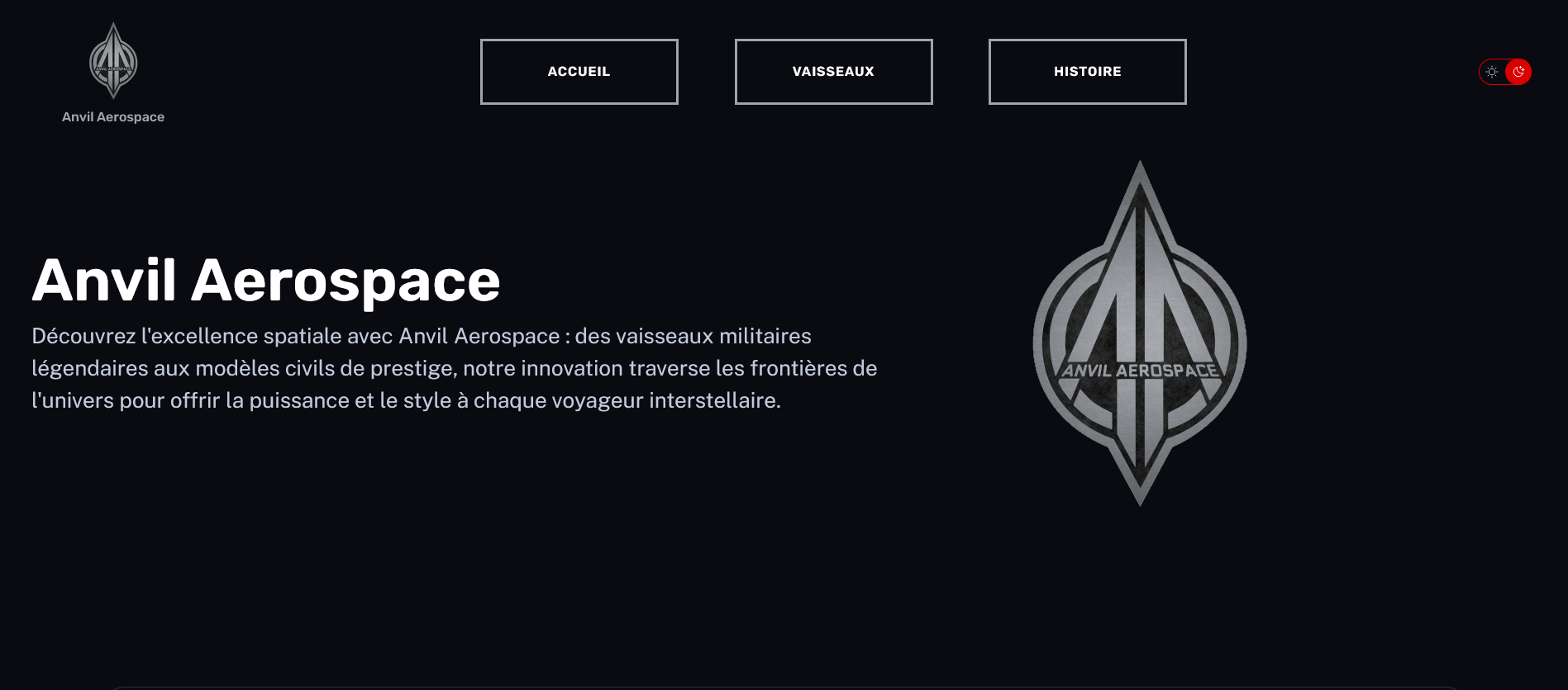 screen du site web